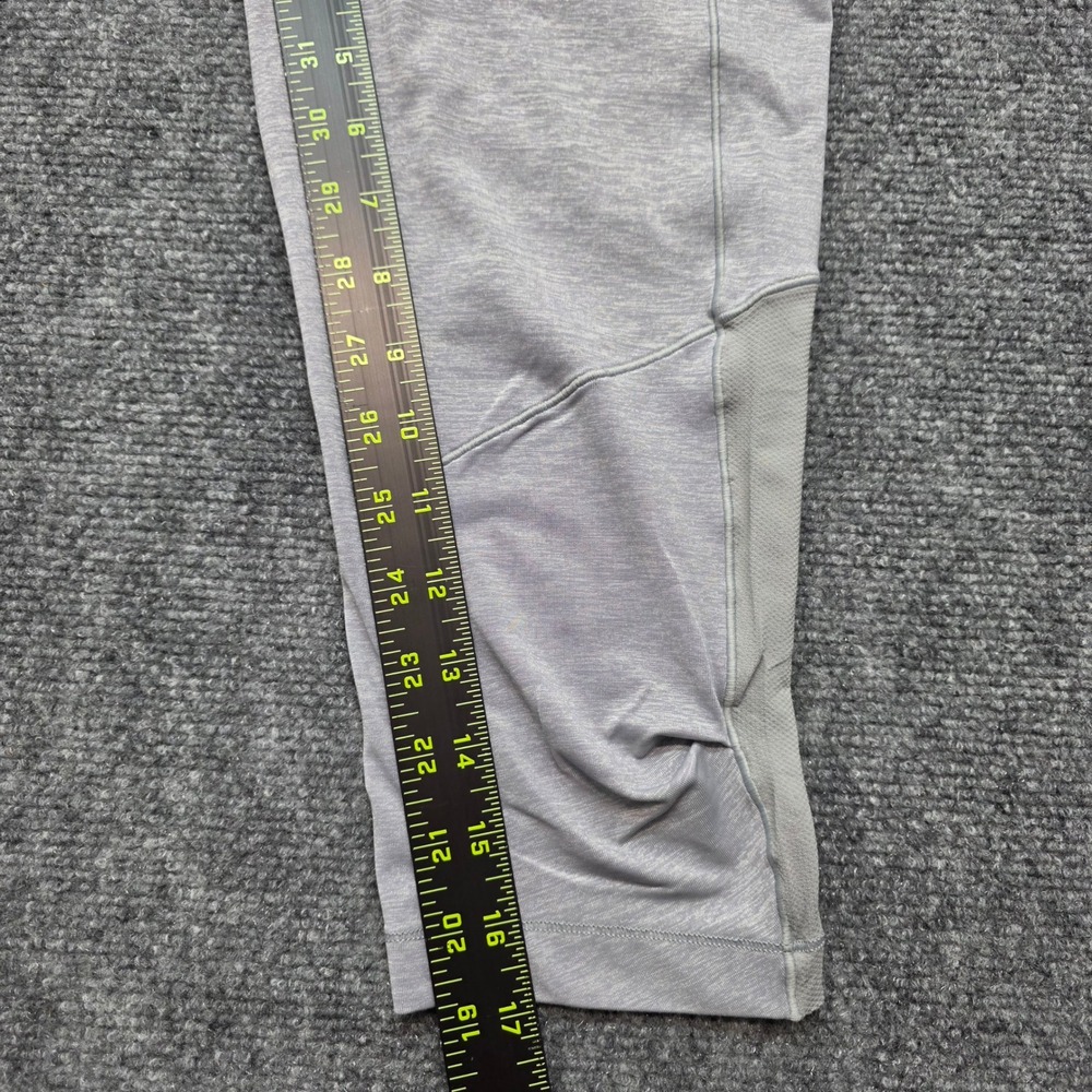 Lululemon 2-in-1 Skirted Crop Leggings Grey Black Mesh Size 6 Yoga Running - Picture 10 of 12